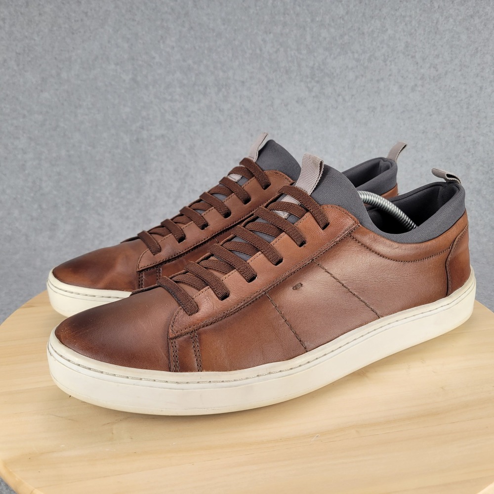 Martin Dingman Cameron Sneakers Mens 10M Brown Leather Low Top Brazilian 740235M